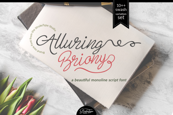 Alluring Briony: Elegant Script for Modern Design