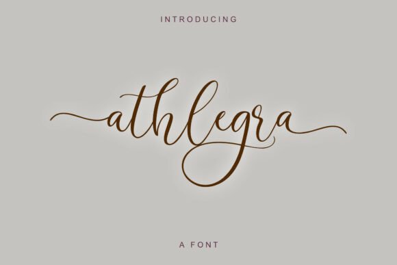 Athlegra: Elevate Your Visual Design with Script Elegance