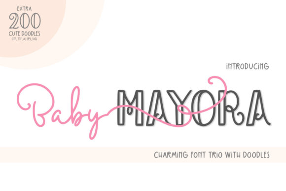 Baby Mayora: A Trio Font for Joyful, Modern Design