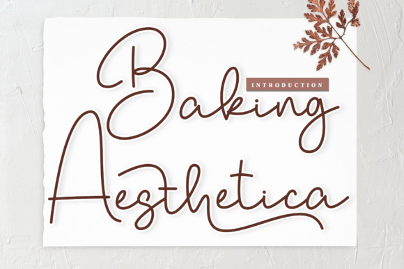 Baking Aesthetica: The Artisanal Script Font