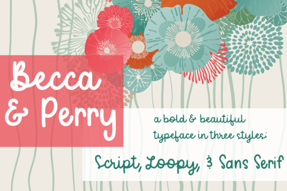 Becca and Perry: A Versatile Font Trio for Modern Design