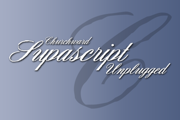 Churchward Supascript: Elegant Cursive Typography