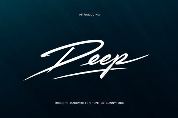 Deep: The Bold Script for Modern Visual Impact
