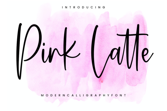 Discover the Elegance of Pink Latte Script Font
