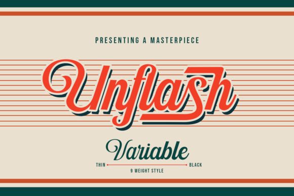 Introducing Unflash Script: A Curated Font Family for Modern Branding