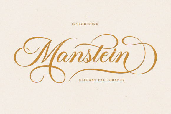 Manstein: A Stylish Script for Modern Design