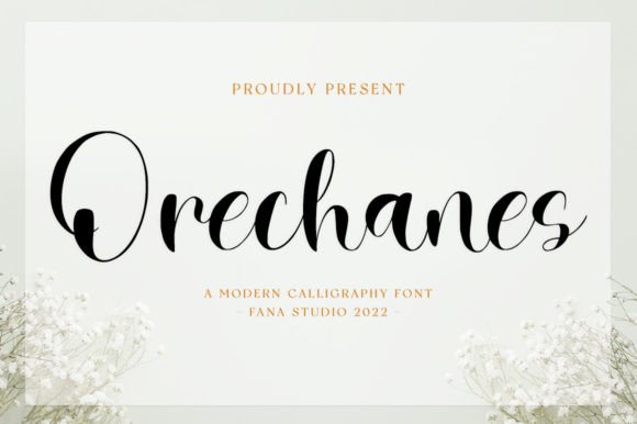 Orechanes: The Handwritten Font for Romantic Design