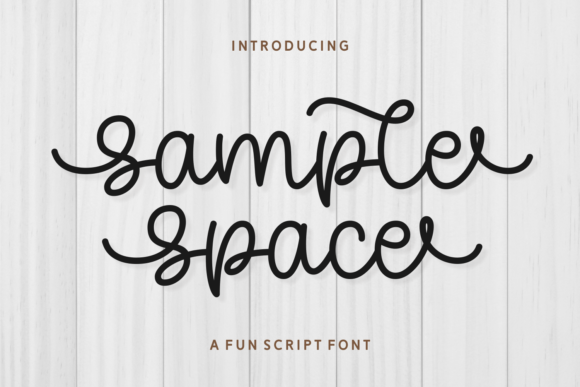 Sample Space: A Font for Playful Branding & Design