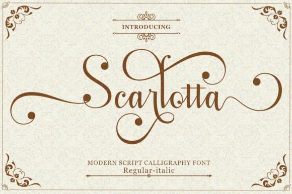 Scarlotta: Elevating Design with Elegant Script Typography
