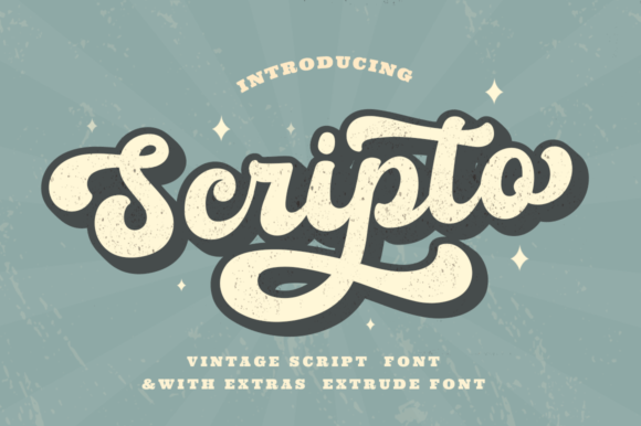 Scripto: A Bold Retro Font for Modern Design