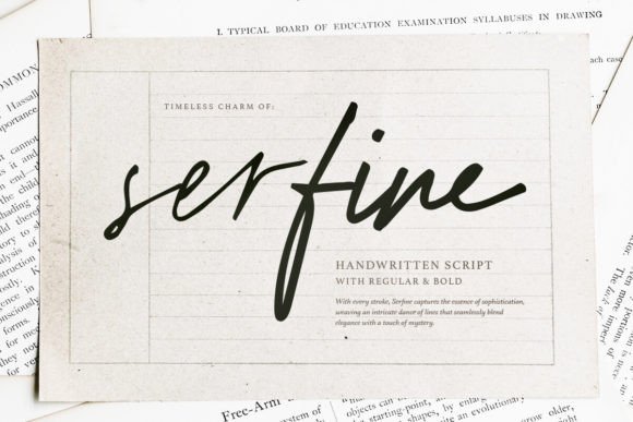 Serfine: The Signature Script Font for Modern Branding