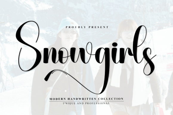 Snowgirls: Elevate Your Designs with Artistic Script Typography