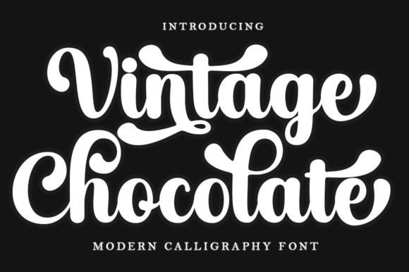 Vintage Chocolate Script: A Timeless Design Asset