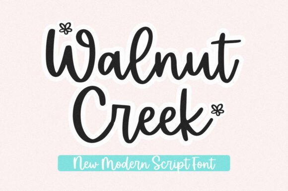 Walnut Creek: A Modern Script Font for Elegant Design